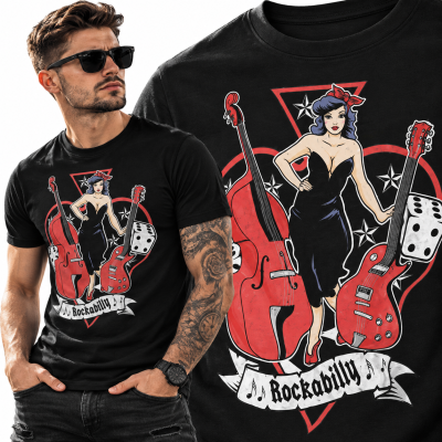 KOSZULKA HORROR ROCKABILLY GIRL 50S